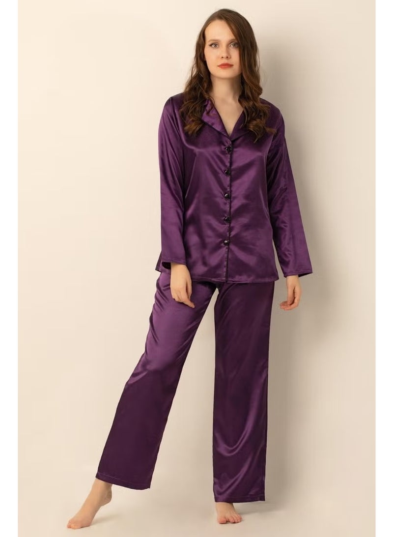 DoReMi Long Sleeve Satin Pajamas Set - Image 2